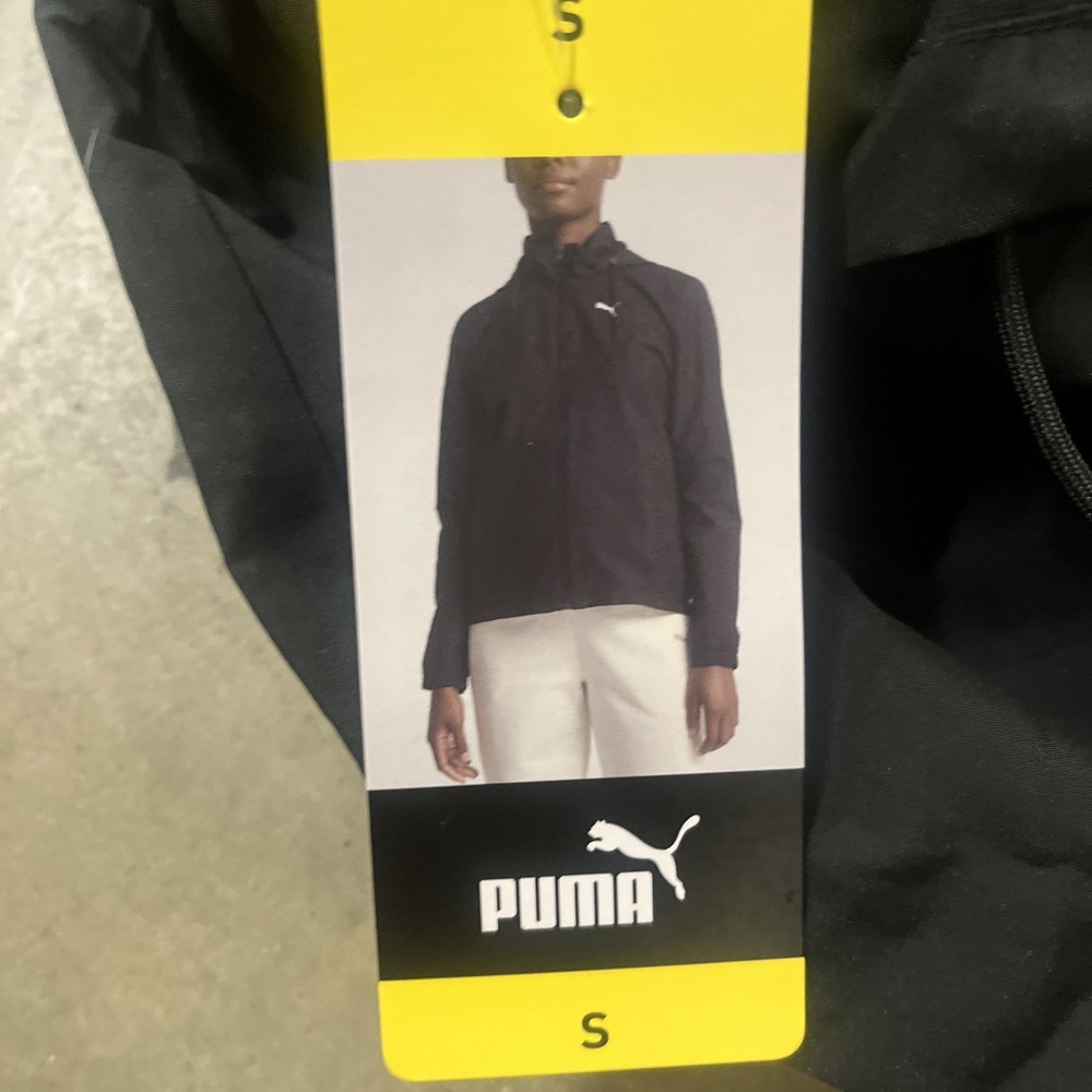 NWT Women's Black PUMA Woven Zip Up‎ Hooded Jacket *XS* - Picture 3 of 3